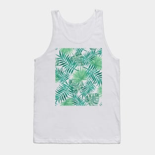 Palm Leaves Pattern Tank Top